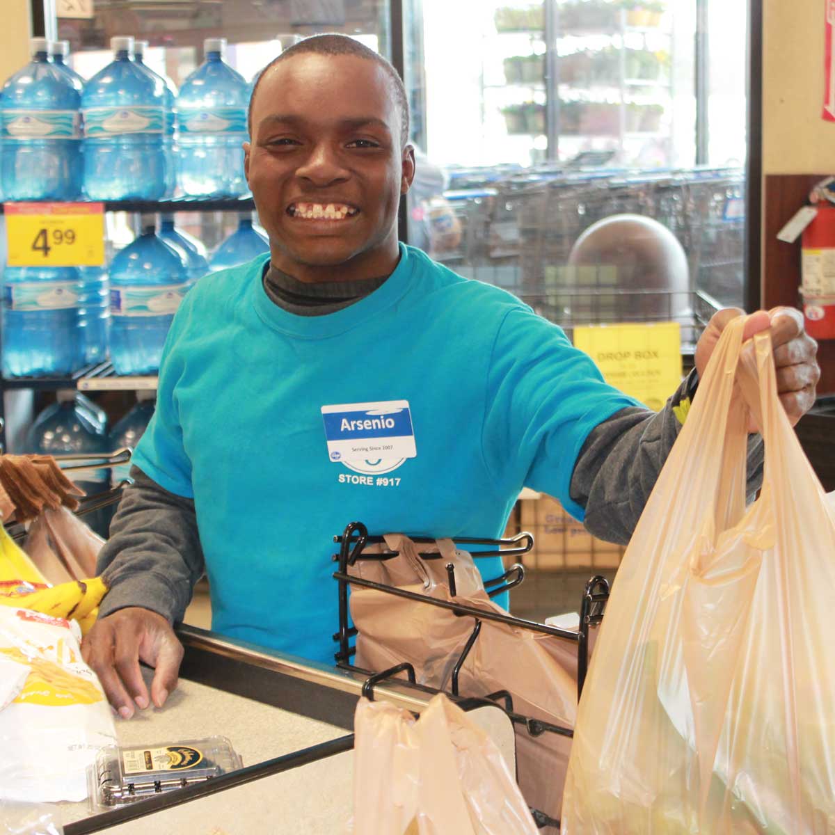 Arsenio Bagging Groceries